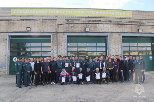В Вoронеже прошли соревнования по пожарно-прикладному спорту