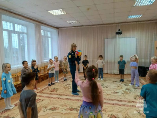 В детском саду Каширы прошел урок пожарной грамотности