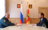 Глава МЧС России провел рабочую встречу с врио губернатора Тверской области