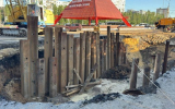 На повреждённый коллектор в Воронеже установили заглушку