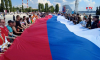 100-метровый триколор развернули в Воронеже в День России