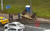 В Воронеже водитель перевернувшейся «Нивы» сбежал до приезда ГАИ
