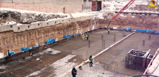 Более 900 кубов бетона залили в фундамент нового корпуса воронежского театра оперы и балета