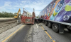 Появилось фото с места жесткой аварии, из-за которой образовалась 15-километровая пробка под Воронежем